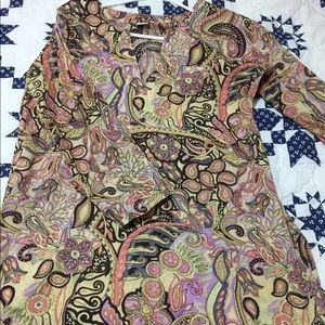 Multi color light tunic